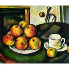 Bodegón con tarro de jengibre y fruta de Cézanne | Artefamoso | Copias de  cuadros de Cézanne al óleo hechas a mano.