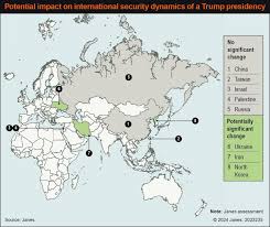 Donald Trump's presidential election victory risks affecting security  dynamics in Asia, Europe, and Middle East