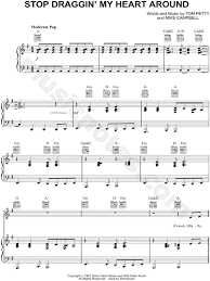 Check spelling or type a new query. Stevie Nicks Stop Draggin My Heart Around Sheet Music In E Minor Transposable Download Print Sku Mn0108321