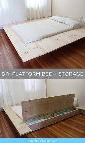 How to build a diy platform bed frame with storage for our guest bedroom. Look Inside The Homemade Modern Book Diy Platform Bed Bed Frame With Storage Platform Bed With Storage