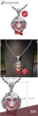 6ix9ine White Gold Plated Saw Chain Mermaid Jewelry Diy Luxury Jewelry White Gold