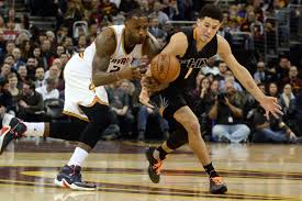Lebron james gave devin booker a signed jersey after his phoenix suns advanced on thursday over his los angeles lakers in game 6. Lebron James Says Suns Devin Booker Will Be An All Star Bright Side Of The Sun