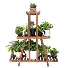 Find the perfect patio furniture & backyard decor at hayneedle, where you can buy online while you explore our room designs and curated looks for tips, ideas & inspiration to help you along the way. Hongyi 3 Tier Wood Plant Stand 37inch Tall Large Multi Tiered Plant Shelf For Indoor Outdoor Flower Pots Stand Walmart Com Walmart Com