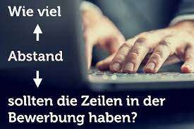 Muster und vorlagen für ihre bewerbung. Bewerbung Zeilenabstand Kennen Sie Die Norm