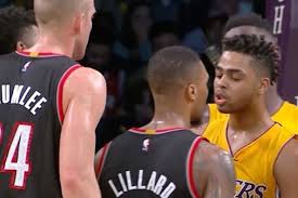 The pair discuss giddey's time in the nbl, his scouting report, player comparisons, the olympics, and much more. Damian Lillard And D Angelo Russell Go Face To Face In On Court Confrontation Bleacher Report Latest News Videos And Highlights