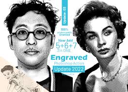 Engraved Effect Photoshop Action, an Action Add-On by MRI STUDIO