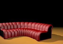 Find great deals on ebay for curved sectional couch. Red Leather Curved Sectional Sofa Free 3d Model Max 123free3dmodels