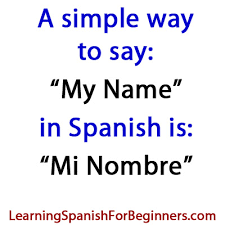 Check spelling or type a new query. How Do You Say My Name Is In Spanish Learning Spanish For Beginners