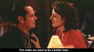 Films Inspired To Be A Better Man In As Good As It Gets 1997 Romantic Movies Best Romantic Movies Good Movies