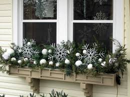 Window Box Decorated For Winter Deko Weihnachten Fenster