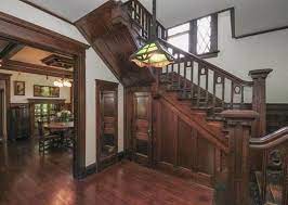 The homes of the wealthy had every modern convenience. There S Some Pretty Insane Woodwork Inside This Illinois Home Craftsman House Craftsman Style Homes Craftsman Bungalows