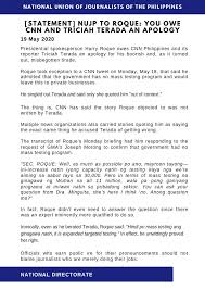 He was 61 and had largely stayed out of the public eye since leaving office in 2016. Roque Refuses Call To Apologize To Cnn Reporter After Press Briefing Rant Philstar Com