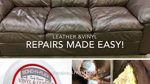 It's leather on the parts where you sit but faux leather other places. Repairs Made Easy Leather Vinyl Repairs Peeling Splitting Cracking Youtube