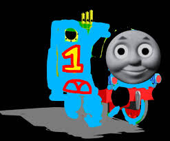 Thomas as a Ivor the engine character by Robotchickentoby2