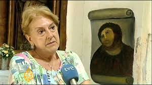 The latest in a series of bizarre art restoration attempts to hit spain has been spotted in the northern city of palencia. Bungled Restoration Attempt Destroys Painting Youtube