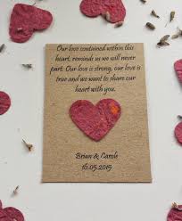 Wedding Favour Seeded Paper Wildflower Seed Pouch Poem With Heart Design Seed Paper Seed Wedding Favors Wildflower Seeds