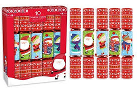 Anna is a party pro. Box Of 10 Traditional 12 Festive Family Christmas Crackers Colourful Santa Friends Design Dinner Party Home Kitchen Home Accessories Clinicadelpieaitanalopez Com