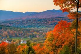 Fall Vermont Autumn Usa Building Sunset Vt Leaves Tree Autumn Landscape America Town Foliage N Fall Weekend Trip Cool Places To Visit Vermont Fall