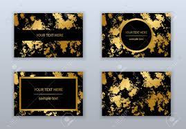 Face amor business cards produced on 24pt suede with gold foil both siudes. Set Of White Black And Gold Business Cards Templates Modern Royalty Free Cliparts Vectors And Stock Illustration Image 103852357