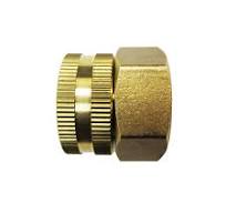 Sun Joe SPX-BSC | Dual Swivel Brass Garden Hose Connector 3/4" by 3/4"