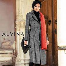 2019 Tesettur Giyim Modelleri Alvina Pardesu Abiye Elbise Fashion Coat Peacoat