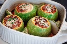 Rinse and dry baby marrows, then arrange in a small ovenproof dish. Mediterranean Stuffed Marrows With Beef Mince The Classy Baker