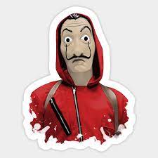 La case de papel or netflix show money heist inspired hand made painting using arteza acrylic paints on canvas 16x20 inch La Casa De Papel Dali S Mask Casa De Papel Aufkleber Teepublic De