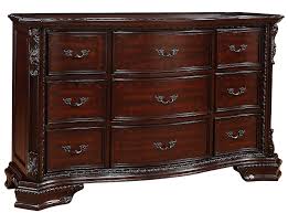 A few smart accessories will work much better than a cluttered pile of decorations. Crown Mark Furniture Sheffield Drawer Dresser In Dark Cherry B1100 1