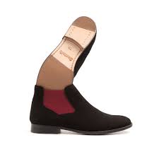 Always in style, the black chelsea boot is a true classic. Black Suede Chelsea Boots For Women Ella Black Purple Www Beatnikshoes Com