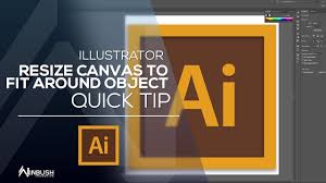 Quick Tip Resize Your Canvas To Fit Around Your Art Work In Illustrator Motion Graphics Tutorial Canvas Illustration