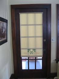 White cordless add on enclosed aluminum blinds with 1/2 in. Window Covering Ideas For Glass Front Doors Door Coverings Door Window Covering Glass Door Coverings