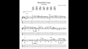 Em7 d she can't help but amaze me c d the way that she dances, ain't afraid to take chances g d/f# em7 and wears her heart on her sleeve. Luke Combs Beautiful Crazy With Tablature Sheet Music For Solo Fingerstyle Guitar Youtube