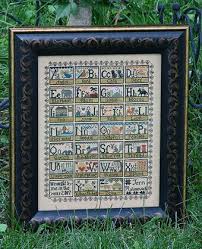 Backstitch alphabet (2 stitches tall) quick type alphabet (8 stitches tall) block letter alphabet (9 stitches tall) Carriage House Samplings Alphabet Blocks Cross Stitch Pattern 123stitch