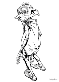 Harry Potter Coloring Pages Dobby Free Printable In 2020 Harry Potter Coloring Pages Harry Potter Colors Harry Potter