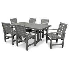 Check spelling or type a new query. Eiland 7 Piece Dining Table Set Carbon Transitional Outdoor Dining Sets By Oxford Garden Houzz