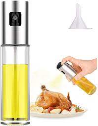 Amazon Com Oil Sprayer Olive Oil Sprayer For Cooking Spray Bottle For Oil Versatile Glass Spray Olive Oil Bottle Vinegar Bottle Glass Bottle For Cooking Baking Roasting Grilling Kitchen Dining