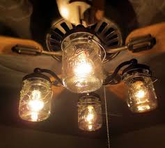 Pin By Amanda Frank On For The Home Pinterest Ceiling Fan Light Kit Ceiling Fan With Light Mason Jar Light Fixture
