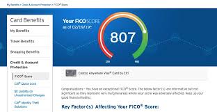 I had higher scores when i was approved. Costco Anywhere Visa Credit Card Account Provides Fico Credit Score For Free The Handbook Of Prosperity Success And Happiness