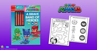 Pj mask coloring pages pics pj masks coloring book for kids catboy. Pj Masks Activity Pages To Print At Home Studio Fun International