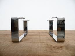 8 X 16 Flat Stainless Steel Table Legs Sofa Legs Etsy Stainless Steel Table Legs Steel Table Legs Steel Table