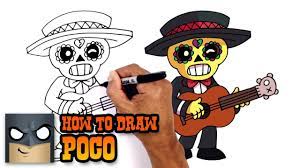 Colette poison emz learn who the best healer is in brawl stars in this battle of byron vs poco! How To Draw Brawl Stars Poco Youtube