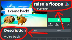 ROBLOX RAISE A FLOPPA IS BACK! - YouTube