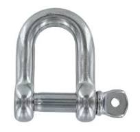 1/4" Screw Pin D Shackle Stainless Steel
