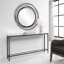 A fusion of rustic and industrial elements, this console features a grooved front with two storage drawers. Uttermost Kentmore Console Table Kentmore 24978 Transitional From Uttermost Accuweather Shop