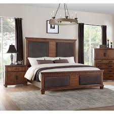 This bedroom set is a special headboard for your bedroom. Cherry Oak Brown Fabric King Bedroom Set 3pcs Acme Furniture 27157ek Vibia Walmart Com Walmart Com