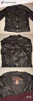 Perry Ellis Leather Jacket Leather Jacket Brown Leather Jacket Leather