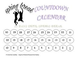 We did not find results for: Spring Break Countdown Calendar For Children On The Autism Spectrum
