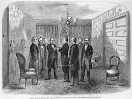 El presidente Johnson (1808-75) tomando el Juramento de Oficio, del  &39;Periódico Ilustrado de Frank Leslie&39;, 6 de enero de 1866