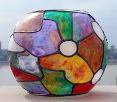 Check spelling or type a new query. Big Colorful Stained Glass Painted Globe Votive By Diane G Casey From Stained Glass Painted Art
