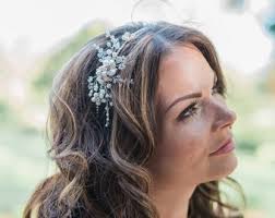 Clay Flowers Tiara, Floral Headpiece, Bridal Headpiece, Bridal Headband,  Silver, Gold, Rose Gold,bridal Accessory
